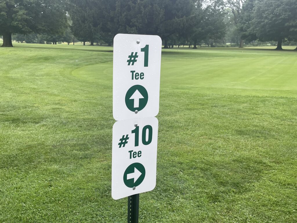 Tee Box Crestview Golf Club Kalamazoo Tee #1 and #1 Crestview Kalamazoo